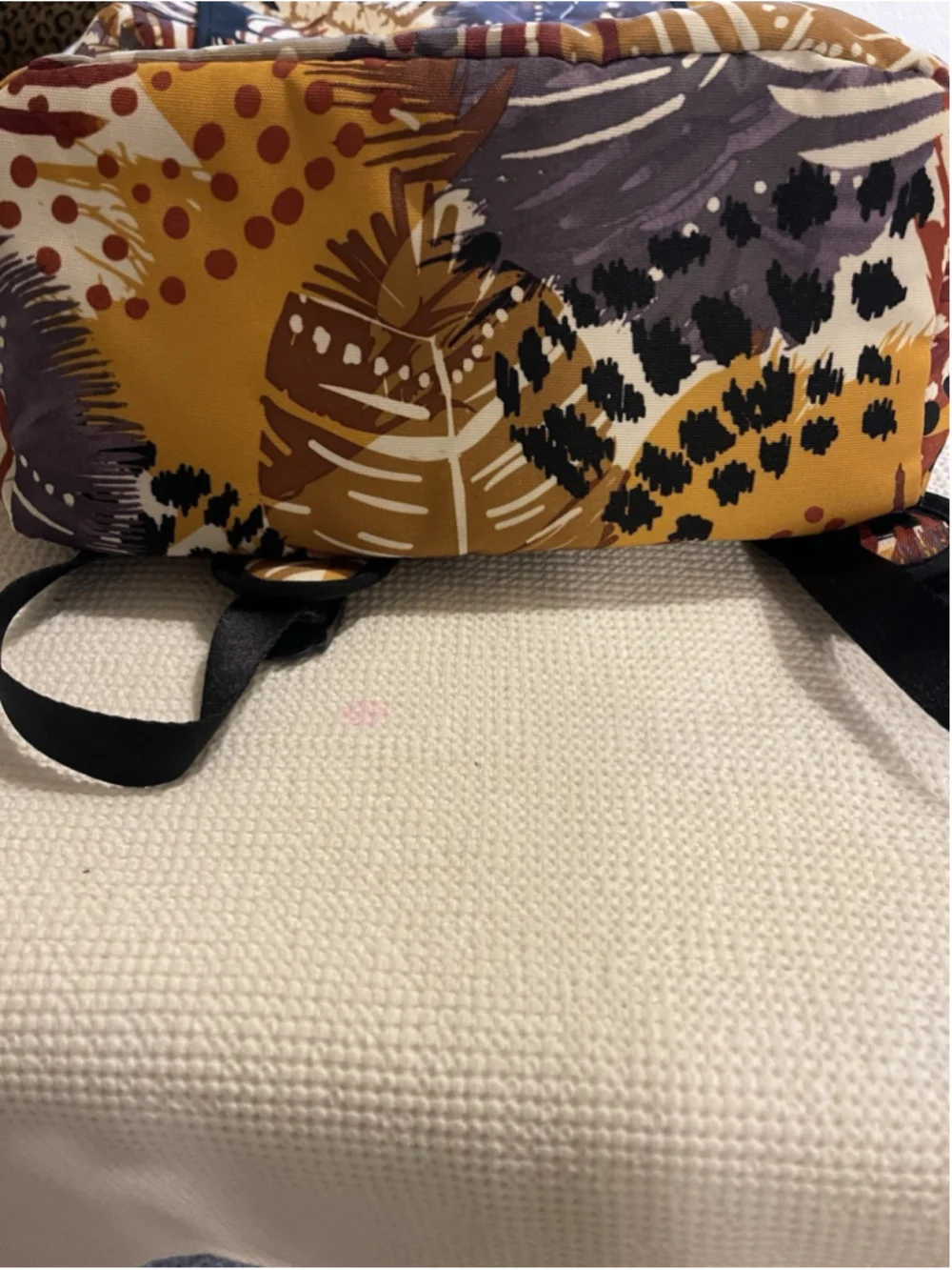 Vera Bradley Lighten Up Backpack Painted Feathers Retired